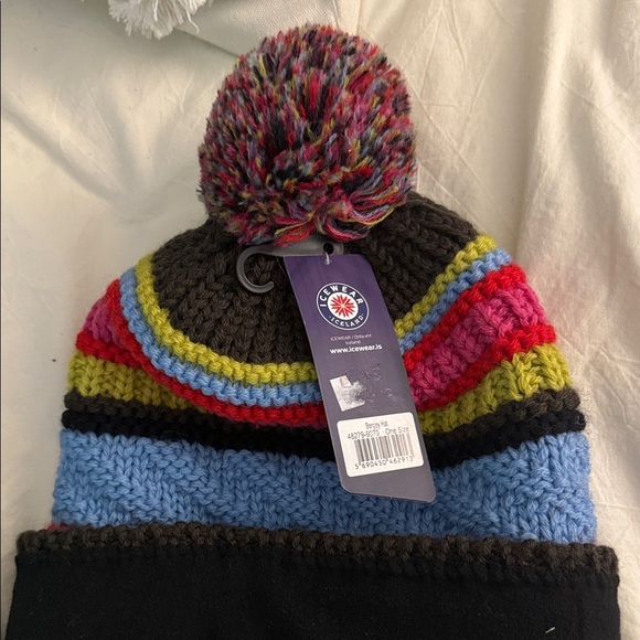 Icewear Women's Colorful Striped Beanie - Picture 3 of 5